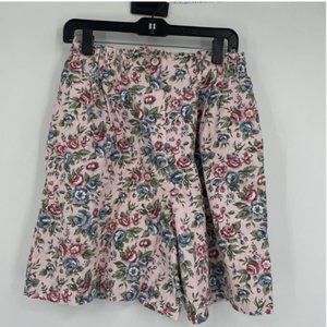 Vintage Capacity High Rise Shorts Pink Floral Grannycore Cottagecore